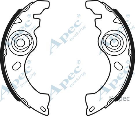 APEC BRAKING Bremžu loku komplekts SHU731